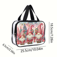 Load image into Gallery viewer, DIY Gnome Diamond Painting Bling Rhinestone Makeup Bag Large Storage Bag
