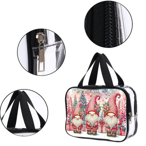 DIY Gnome Diamond Painting Bling Rhinestone Makeup Bag Large Storage Bag