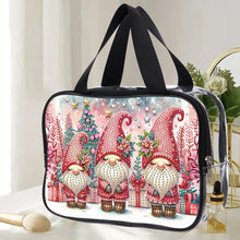 Load image into Gallery viewer, DIY Gnome Diamond Painting Bling Rhinestone Makeup Bag Large Storage Bag
