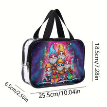 Load image into Gallery viewer, DIY Gnome Diamond Painting Bling Rhinestone Makeup Bag Large Storage Bag
