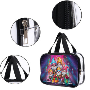 DIY Gnome Diamond Painting Bling Rhinestone Makeup Bag Large Storage Bag