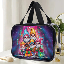 Load image into Gallery viewer, DIY Gnome Diamond Painting Bling Rhinestone Makeup Bag Large Storage Bag
