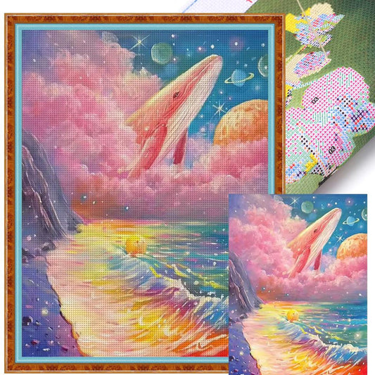 Dreamy Beach Scenery - Full 11CT Stamped Cross Stitch 45x60CM - Huacan