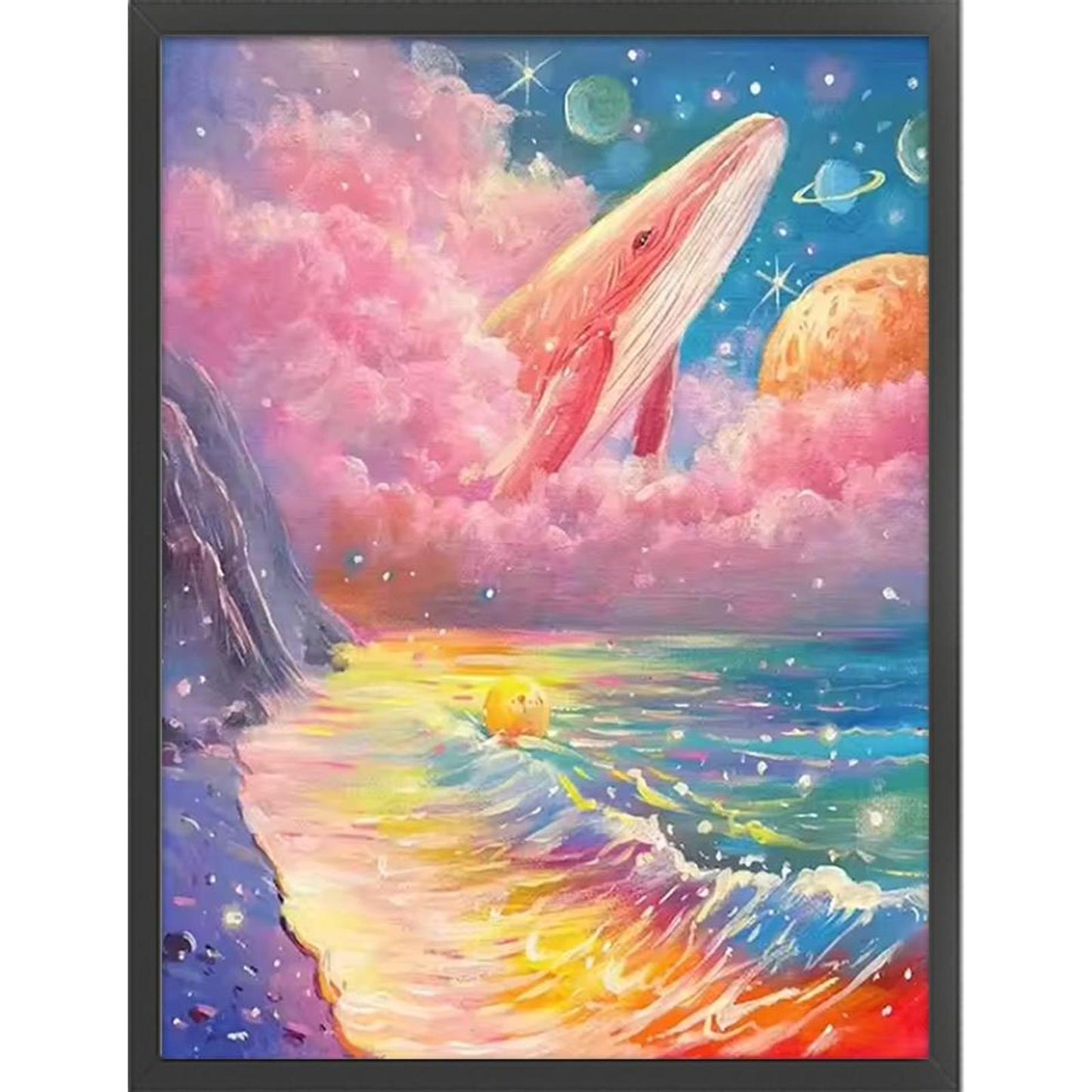 Dreamy Beach Scenery - Full 11CT Stamped Cross Stitch 45x60CM - Huacan