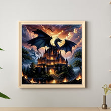 Load image into Gallery viewer, Castle And Dragon 40*40CM(Canvas) Full Round Drill Diamond Painting
