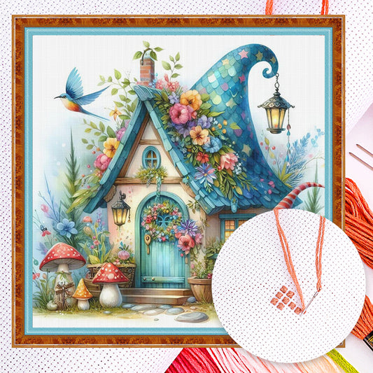 Goblin Cabin - Full 14CT Counted Cross Stitch 40x40CM - Yishu