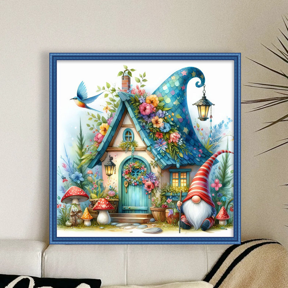 Goblin Cabin - Full 14CT Counted Cross Stitch 40x40CM - Yishu