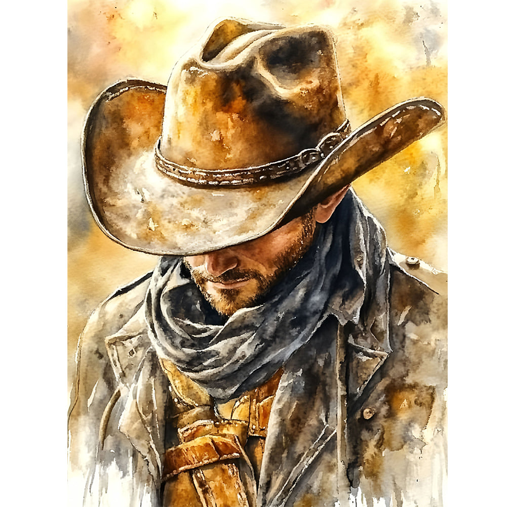 Cowboy 30*40CM(Canvas) Full Round Drill Diamond Painting