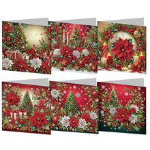Load image into Gallery viewer, 6PCS DIY Diamond Art Greeting Cards Christmas Congratulations Cards  Gifts
