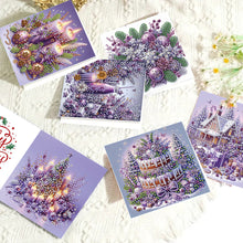 Load image into Gallery viewer, 6PCS DIY Diamond Art Greeting Cards Holiday Theme Congratulations Cards  Gifts
