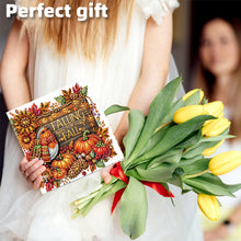 Load image into Gallery viewer, 6PCS DIY Diamond Art Greeting Cards Autumn Theme Congratulations Cards  Gifts
