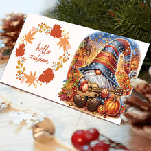 Load image into Gallery viewer, 6PCS DIY Diamond Art Greeting Cards Pumpkin Gnome Congratulations Cards  Gifts

