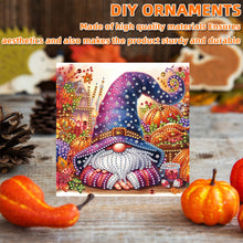 Load image into Gallery viewer, 6PCS DIY Diamond Art Greeting Cards Pumpkin Gnome Congratulations Cards  Gifts
