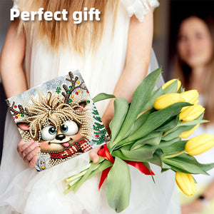 6PCS DIY Diamond Art Greeting Cards Deer Designs Congratulations Cards  Gifts
