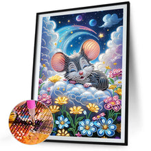 Load image into Gallery viewer, Moonlight Mouse 30*40CM(Canvas) Partial Special Shaped Drill Diamond Painting
