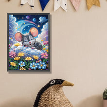 Load image into Gallery viewer, Moonlight Mouse 30*40CM(Canvas) Partial Special Shaped Drill Diamond Painting
