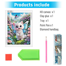 Load image into Gallery viewer, Butterfly Kitten 30*40CM(Canvas) Partial Special Shaped Drill Diamond Painting

