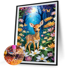 Load image into Gallery viewer, Forest Fawn 30*40CM(Canvas) Partial Special Shaped Drill Diamond Painting
