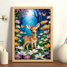 Load image into Gallery viewer, Forest Fawn 30*40CM(Canvas) Partial Special Shaped Drill Diamond Painting
