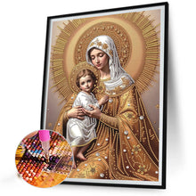 Load image into Gallery viewer, Madonna Religion 30*40CM(Canvas) Partial Special Shaped Drill Diamond Painting
