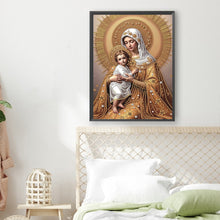 Load image into Gallery viewer, Madonna Religion 30*40CM(Canvas) Partial Special Shaped Drill Diamond Painting
