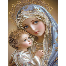 Load image into Gallery viewer, Madonna Religion 30*40CM(Canvas) Partial Special Shaped Drill Diamond Painting
