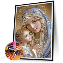 Load image into Gallery viewer, Madonna Religion 30*40CM(Canvas) Partial Special Shaped Drill Diamond Painting
