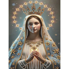 Load image into Gallery viewer, Madonna Religion 30*40CM(Canvas) Partial Special Shaped Drill Diamond Painting
