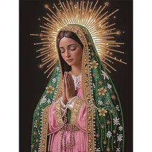 Load image into Gallery viewer, Madonna Religion 30*40CM(Canvas) Partial Special Shaped Drill Diamond Painting
