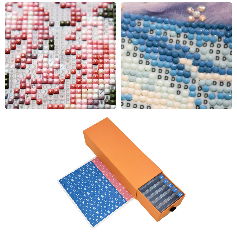 15Pcs/Set Diamond Painting Trays with Lids for Diamond Art (1)