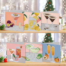 Load image into Gallery viewer, 6PCS DIY Diamond Art Greeting Cards Cup Theme Congratulations Cards  Gifts
