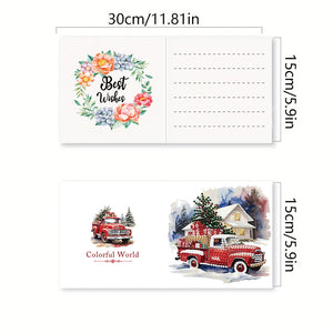 6PCS DIY Diamond Art Greeting Cards Christmas Car Congratulations Cards  Gifts