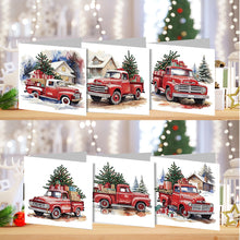 Load image into Gallery viewer, 6PCS DIY Diamond Art Greeting Cards Christmas Car Congratulations Cards  Gifts
