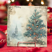 Load image into Gallery viewer, 6PCS DIY Diamond Art Greeting Cards Winter Theme Congratulations Cards  Gifts
