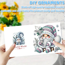 Load image into Gallery viewer, 6PCS DIY Diamond Art Greeting Cards Winter Gnome Congratulations Cards  Gifts
