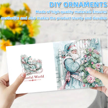 Load image into Gallery viewer, Christmas 6PCS DIY Diamond Art Greeting Cards Santa Claus Congratulations Cards  Gifts
