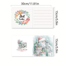 Load image into Gallery viewer, Christmas 6PCS DIY Diamond Art Greeting Cards Santa Claus Congratulations Cards  Gifts
