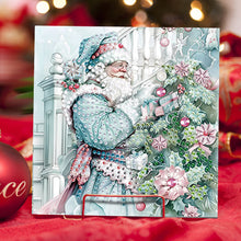 Load image into Gallery viewer, Christmas 6PCS DIY Diamond Art Greeting Cards Santa Claus Congratulations Cards  Gifts
