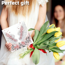 Load image into Gallery viewer, 6PCS DIY Diamond Art Greeting Cards Flower Wings Congratulations Cards  Gifts
