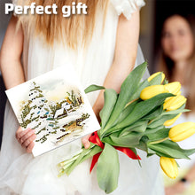 Load image into Gallery viewer, 6PCS DIY Diamond Art Greeting Cards Landscape Theme Congratulations Cards Gifts
