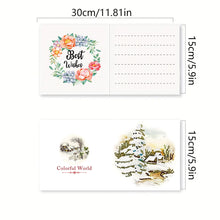 Load image into Gallery viewer, 6PCS DIY Diamond Art Greeting Cards Landscape Theme Congratulations Cards Gifts

