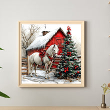 Load image into Gallery viewer, Christmas Horse 30*30CM(Canvas) Full Round Drill Diamond Painting
