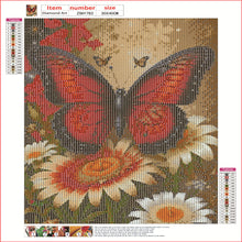 Load image into Gallery viewer, Butterfly Daisy 30*40CM(Canvas) Full Round Drill Diamond Painting
