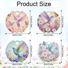 Load image into Gallery viewer, 8pcs Hummingbird DIY Diamond Art Cup Lid Accessories Bling Tumbler Lid Plate

