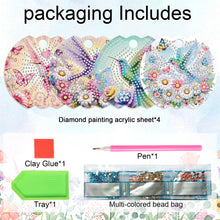 Load image into Gallery viewer, 8pcs Hummingbird DIY Diamond Art Cup Lid Accessories Bling Tumbler Lid Plate
