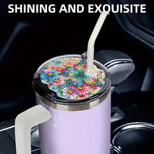 Load image into Gallery viewer, 8pcs Hummingbird DIY Diamond Art Cup Lid Accessories Bling Tumbler Lid Plate
