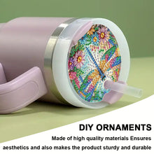 Load image into Gallery viewer, 8pcs Hummingbird DIY Diamond Art Cup Lid Accessories Bling Tumbler Lid Plate
