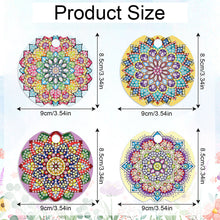Load image into Gallery viewer, 8pcs Mandala DIY Diamond Art Cup Lid Accessories Bling Tumbler Lid Plate
