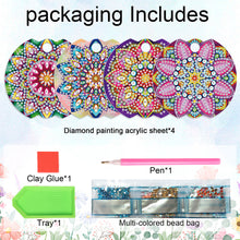 Load image into Gallery viewer, 8pcs Mandala DIY Diamond Art Cup Lid Accessories Bling Tumbler Lid Plate
