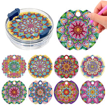 Load image into Gallery viewer, 8pcs Mandala DIY Diamond Art Cup Lid Accessories Bling Tumbler Lid Plate
